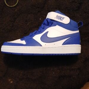 Nike Men’s Mid-Top Sneakers - White & Royal Blue